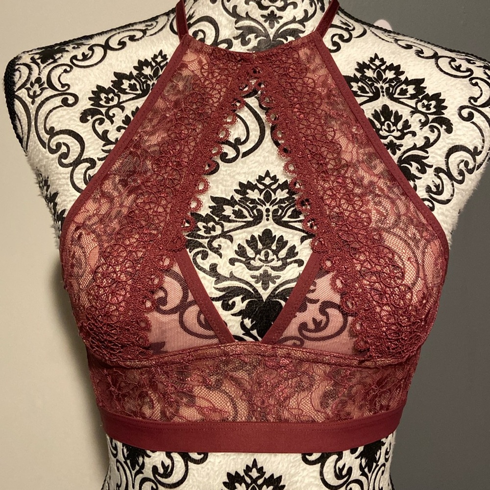Victoria' Secret Very Sexy Dusty Rose Lace Bralette Size XS